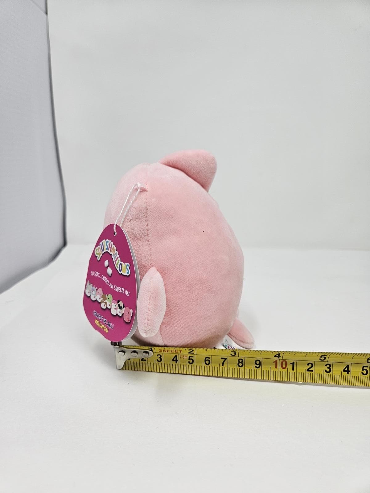 DAJA THE DOLPHIN Squishmallow 5" Soft Plush Toy Pink Hearts Rare Ocean NWT - Thumbnail 2