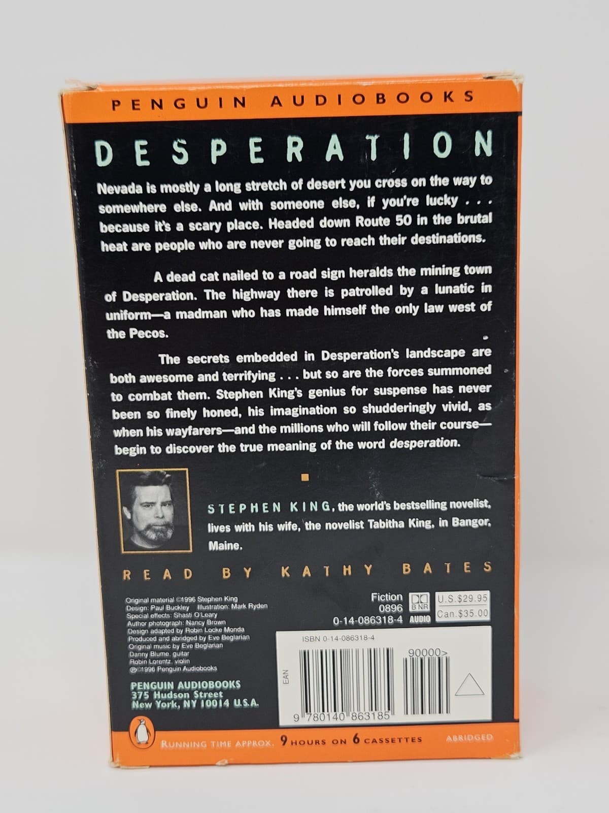 VTG 1996 STEPHEN KING Desperation Audiobook on 6 Cassette Tapes - Thumbnail 2