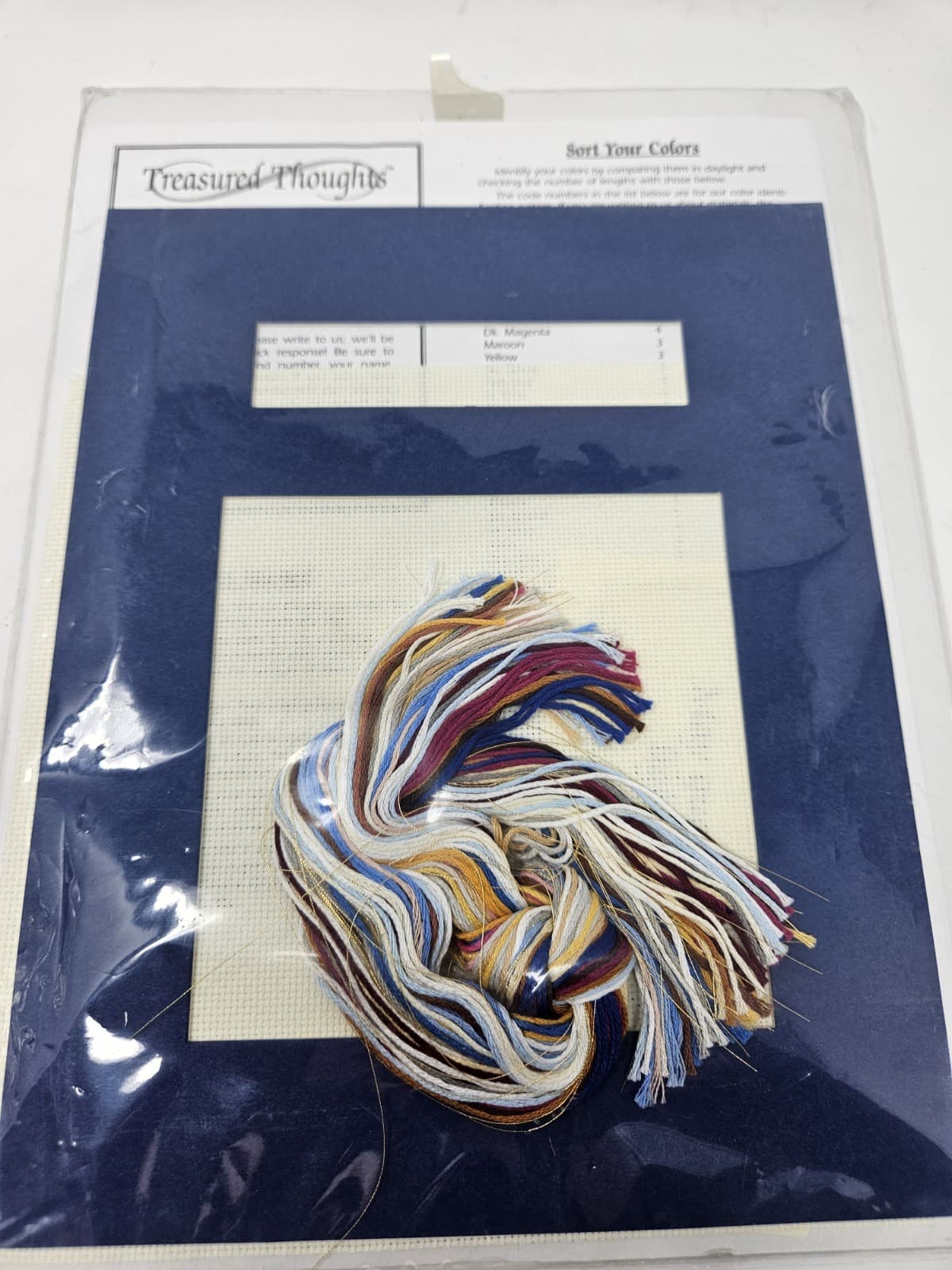 Dimensions Counted Cross Stitch Kit Guardian Angel Treasured Thoughts Sealed - Thumbnail 2