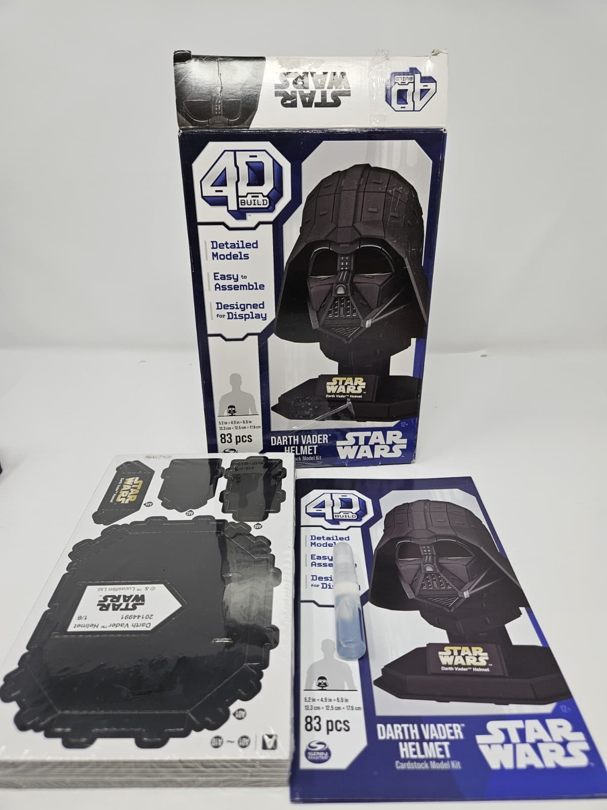 Star Wars Darth Vader 4D Cardstock Model Kit 83 Pcs Free Ship - Thumbnail 6