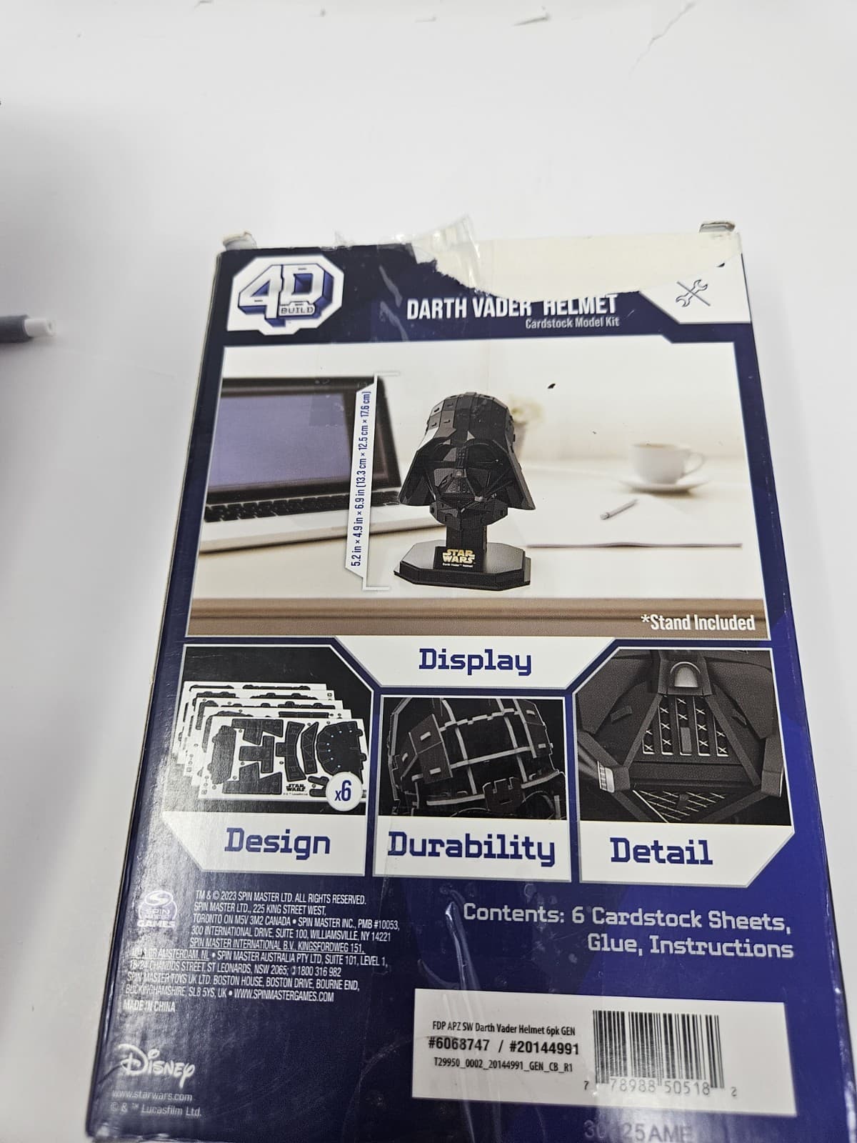 Star Wars Darth Vader 4D Cardstock Model Kit 83 Pcs Free Ship - Thumbnail 2