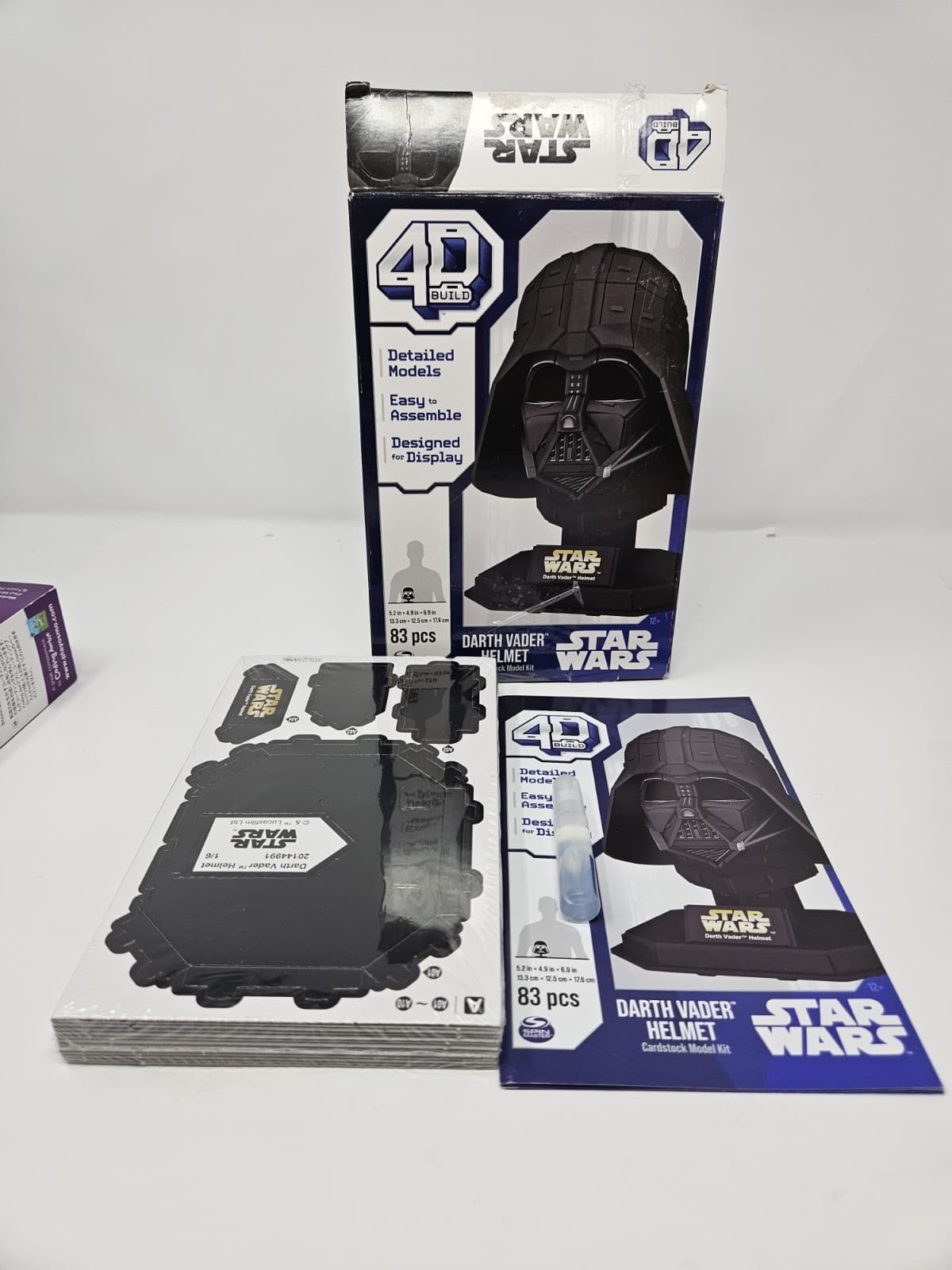 Star Wars Darth Vader 4D Cardstock Model Kit 83 Pcs Free Ship - Thumbnail 3