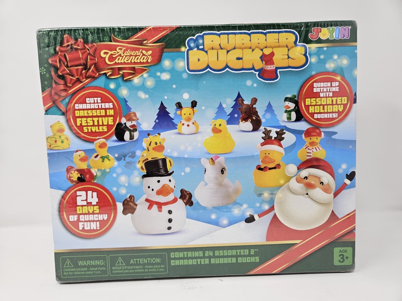 Advent Christmas Calendar 24 Days of Quacky Fun Rubber Duckies JoyIn Sealed - Thumbnail 2