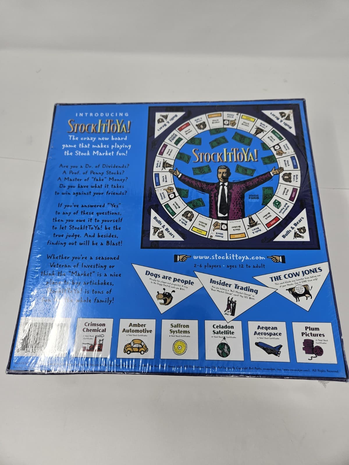 2002 StockItToYa! (Stock it to Ya!) Zany Investing Board Game - Sealed New - Thumbnail 2