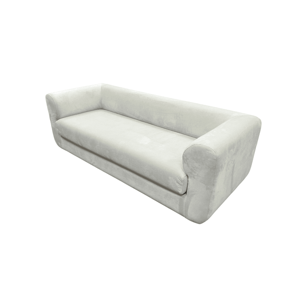 Modway Leif Performance Velvet Upholstered Sofa in Alabaster - Thumbnail 5