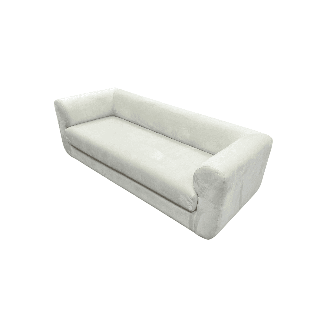 Modway Leif Performance Velvet Upholstered Sofa in Alabaster - Thumbnail 6