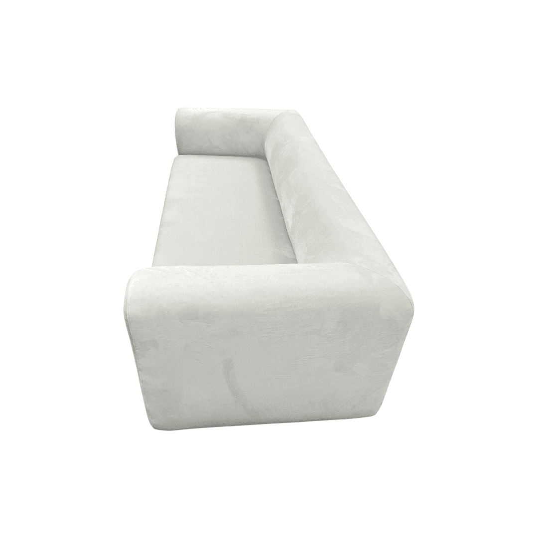 Modway Leif Performance Velvet Upholstered Sofa in Alabaster - Thumbnail 7
