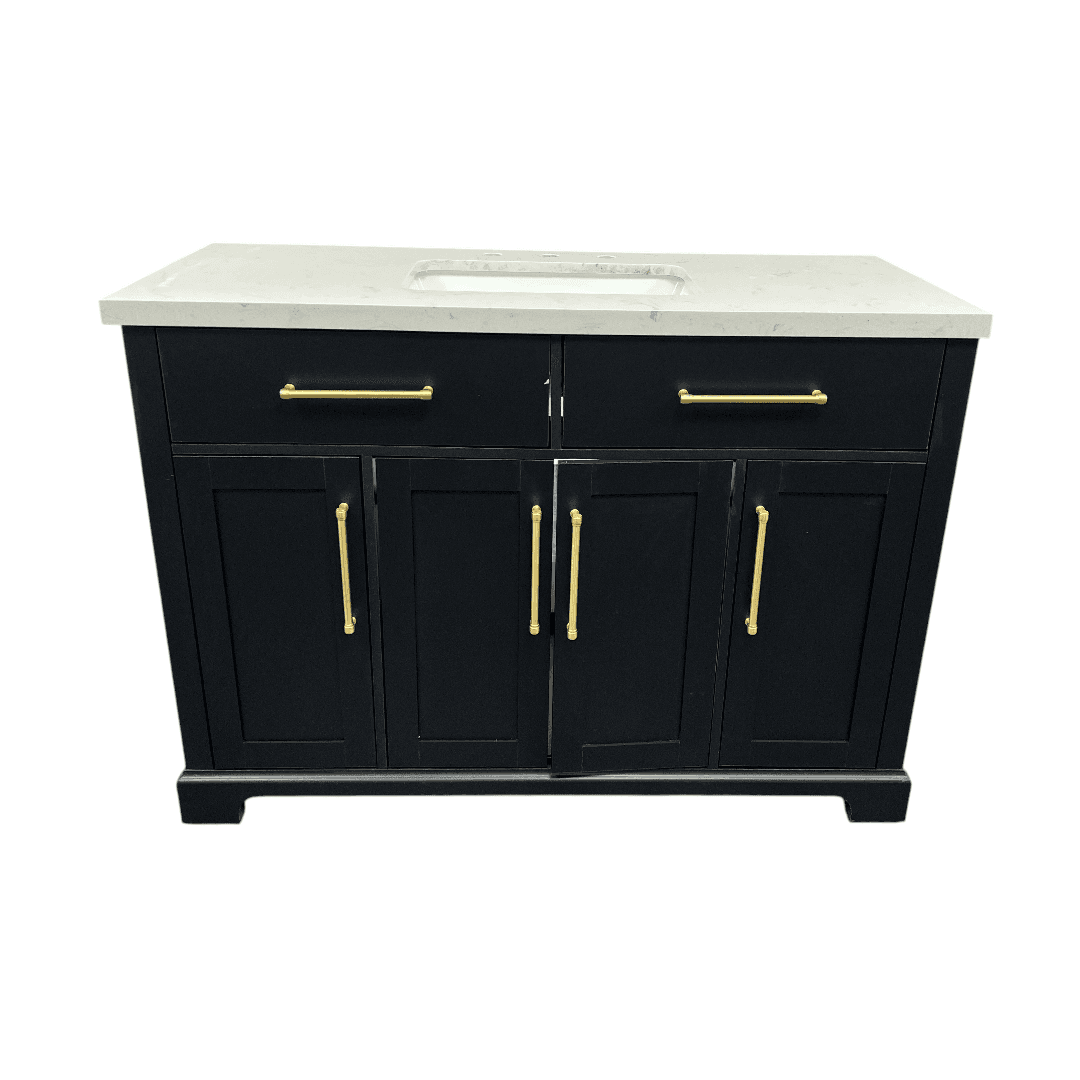 House of Hampton Dahen Single Bathroom Vanity with Engineered Stone Top - Thumbnail 2