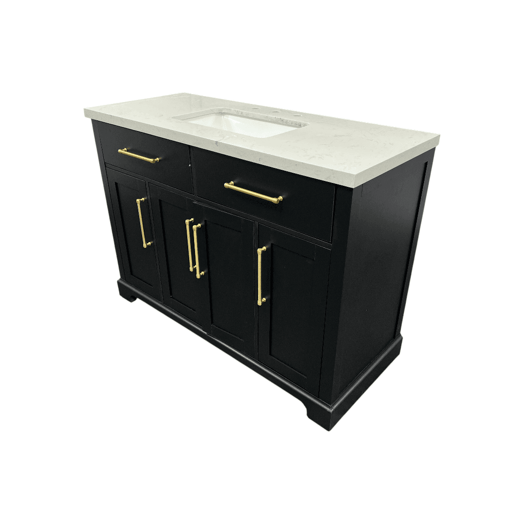 House of Hampton Dahen Single Bathroom Vanity with Engineered Stone Top - Thumbnail 4