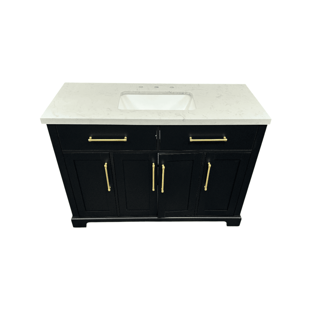 House of Hampton Dahen Single Bathroom Vanity with Engineered Stone Top - Thumbnail 3
