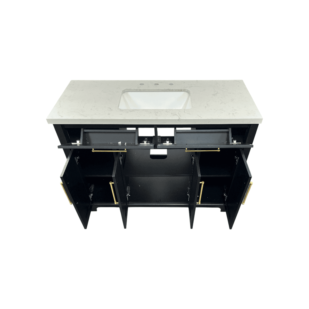 House of Hampton Dahen Single Bathroom Vanity with Engineered Stone Top - Thumbnail 9