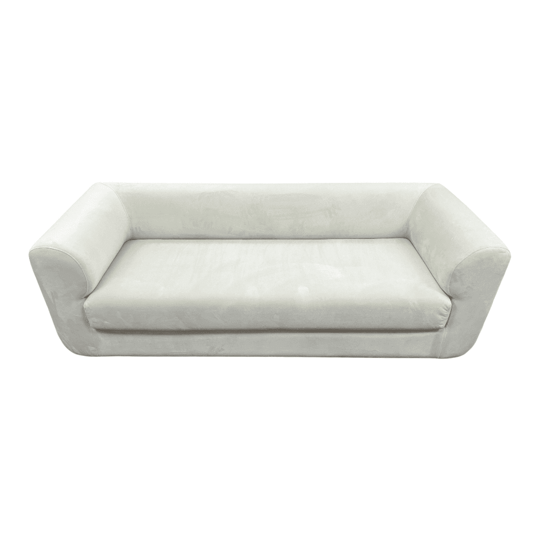 Modway Leif Performance Velvet Upholstered Sofa in Alabaster - Thumbnail 4