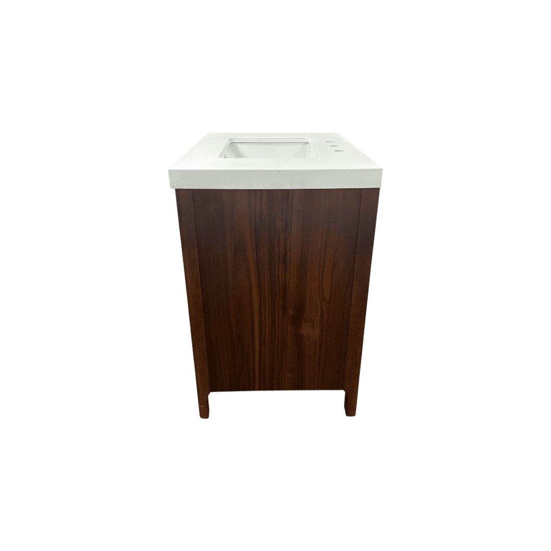Water Creation Sequoia Single Sink Whitebrook Quartz Countertop Bath Vanity in Mango Wood - Thumbnail 8