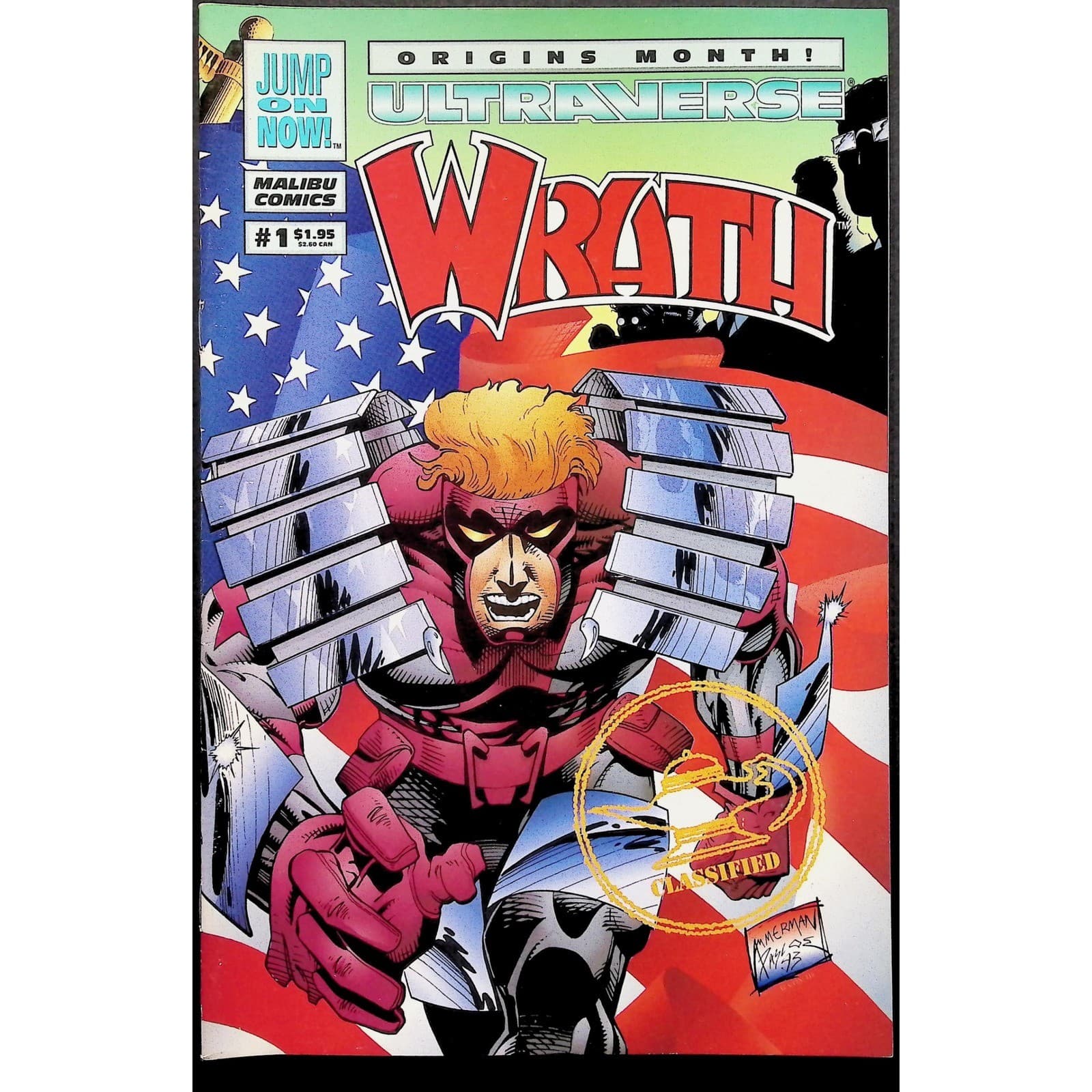 Wrath #1-5 Complete Set Malibu Ultraverse 1994 Mantra Freex Guest Appearances - Thumbnail 2