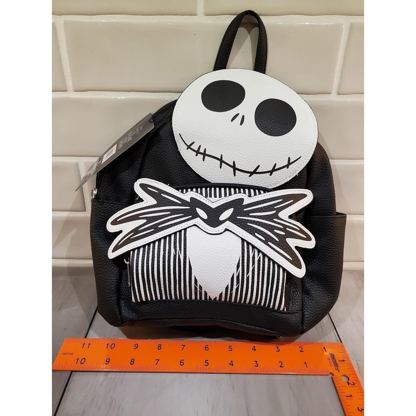 Disney Jack Skellington Backpack Carry-All Travel Bag Small 10" - Thumbnail 5