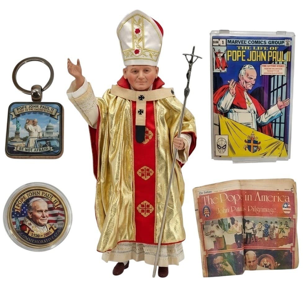 Danbury Mint Collectible Figure Pope John Paul II Marvel Comic #1 Lot 20" - Thumbnail 18