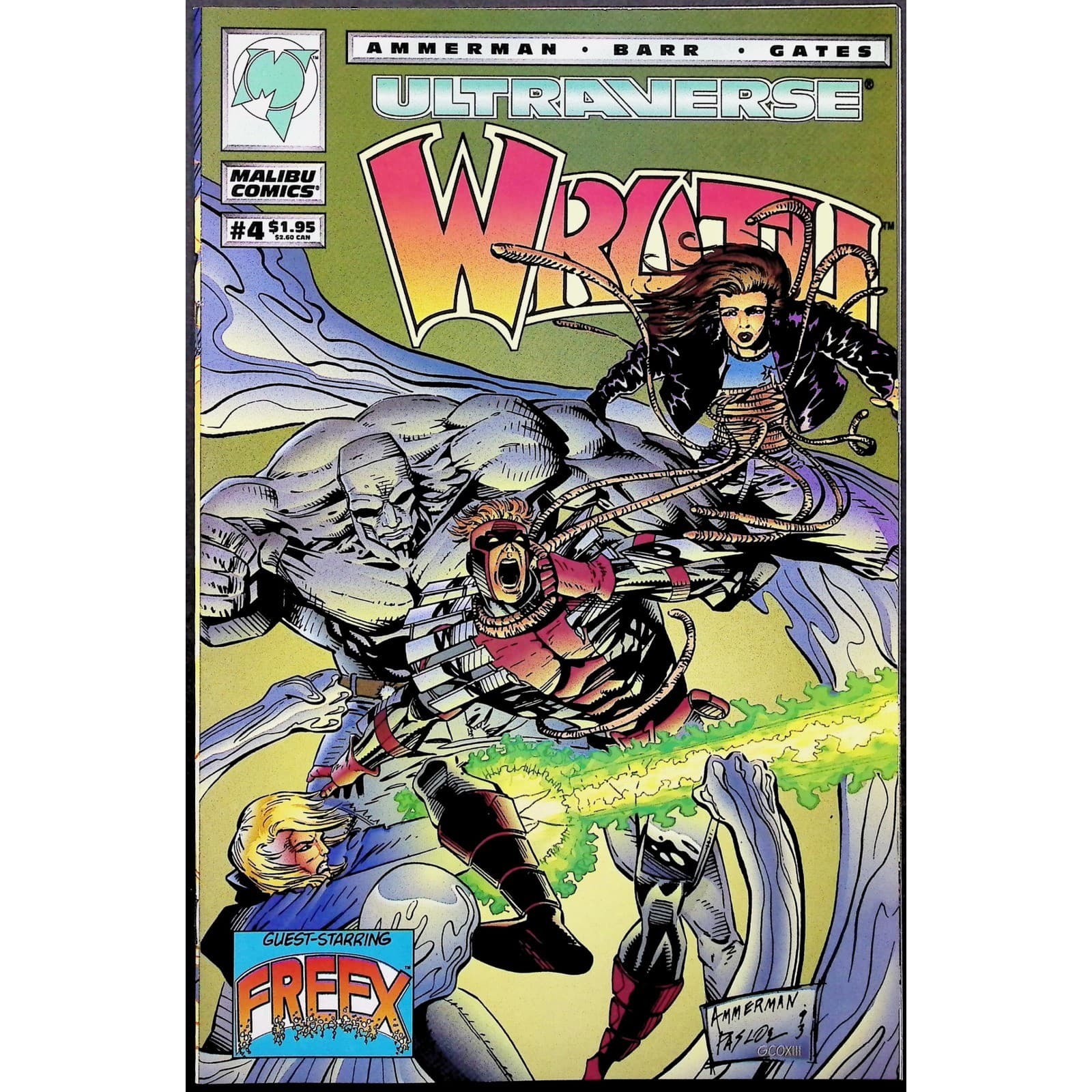 Wrath #1-5 Complete Set Malibu Ultraverse 1994 Mantra Freex Guest Appearances - Thumbnail 11