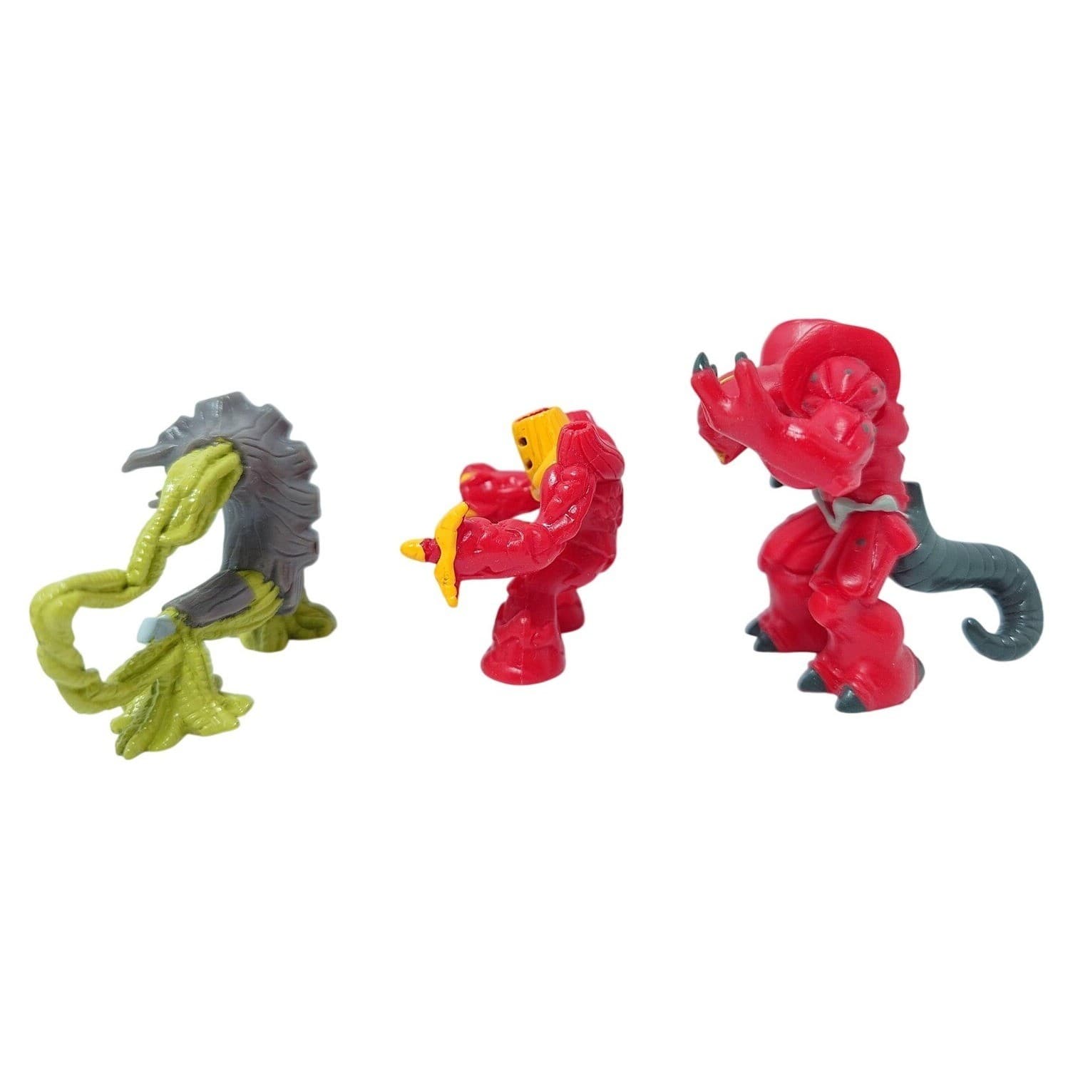 Gormiti Figures Lot of 3 Monsters Giochi Preziosi Red & Green 2008-2009 - Thumbnail 2