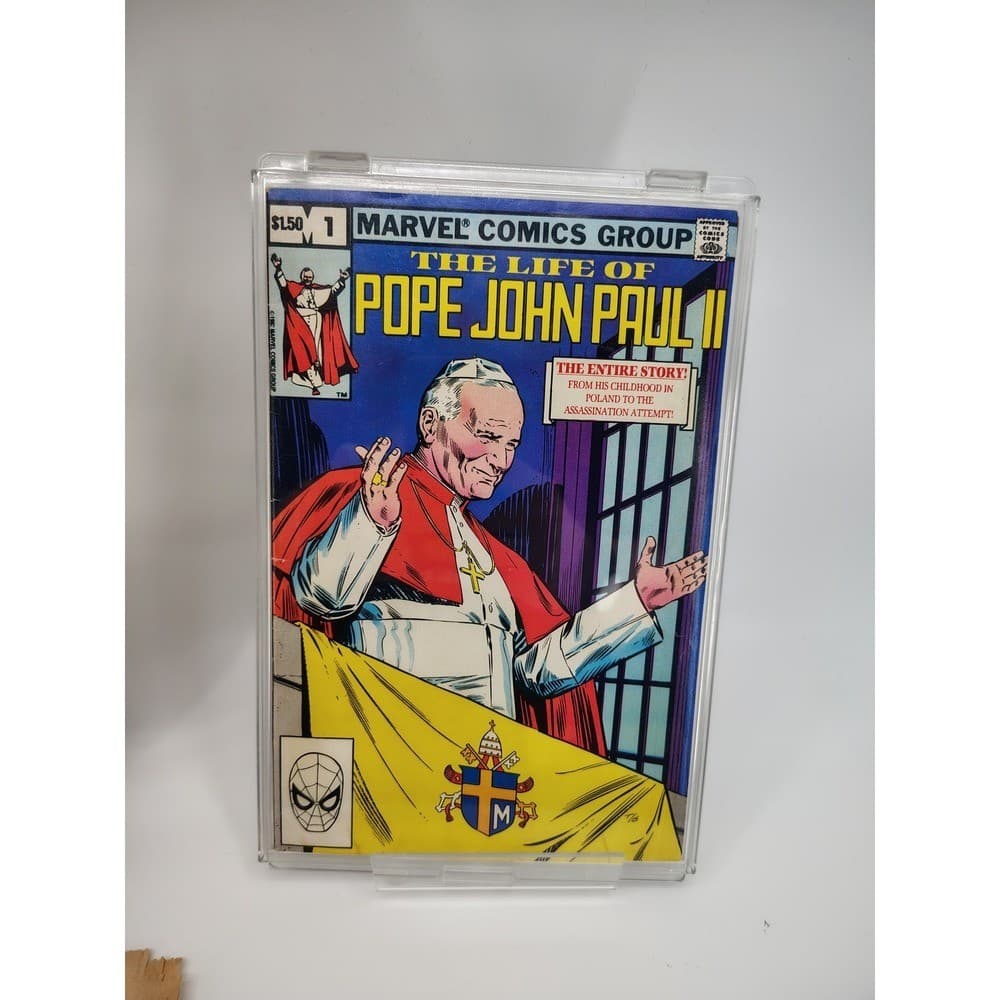 Danbury Mint Collectible Figure Pope John Paul II Marvel Comic #1 Lot 20" - Thumbnail 6