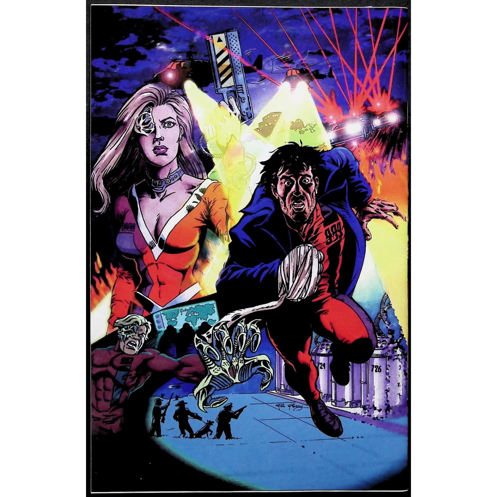 Outbreed 999 #1-2 Lot Black Out Comics 1995 Independent Sci-Fi Action - Thumbnail 3