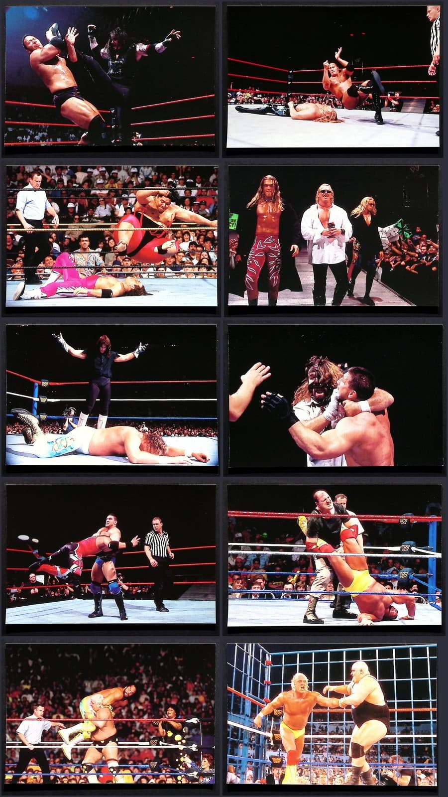 Vintage WWF WWE DuoCards WrestleMania Trading Cards 18x Lot Attitude Era RAW 90s - Thumbnail 2