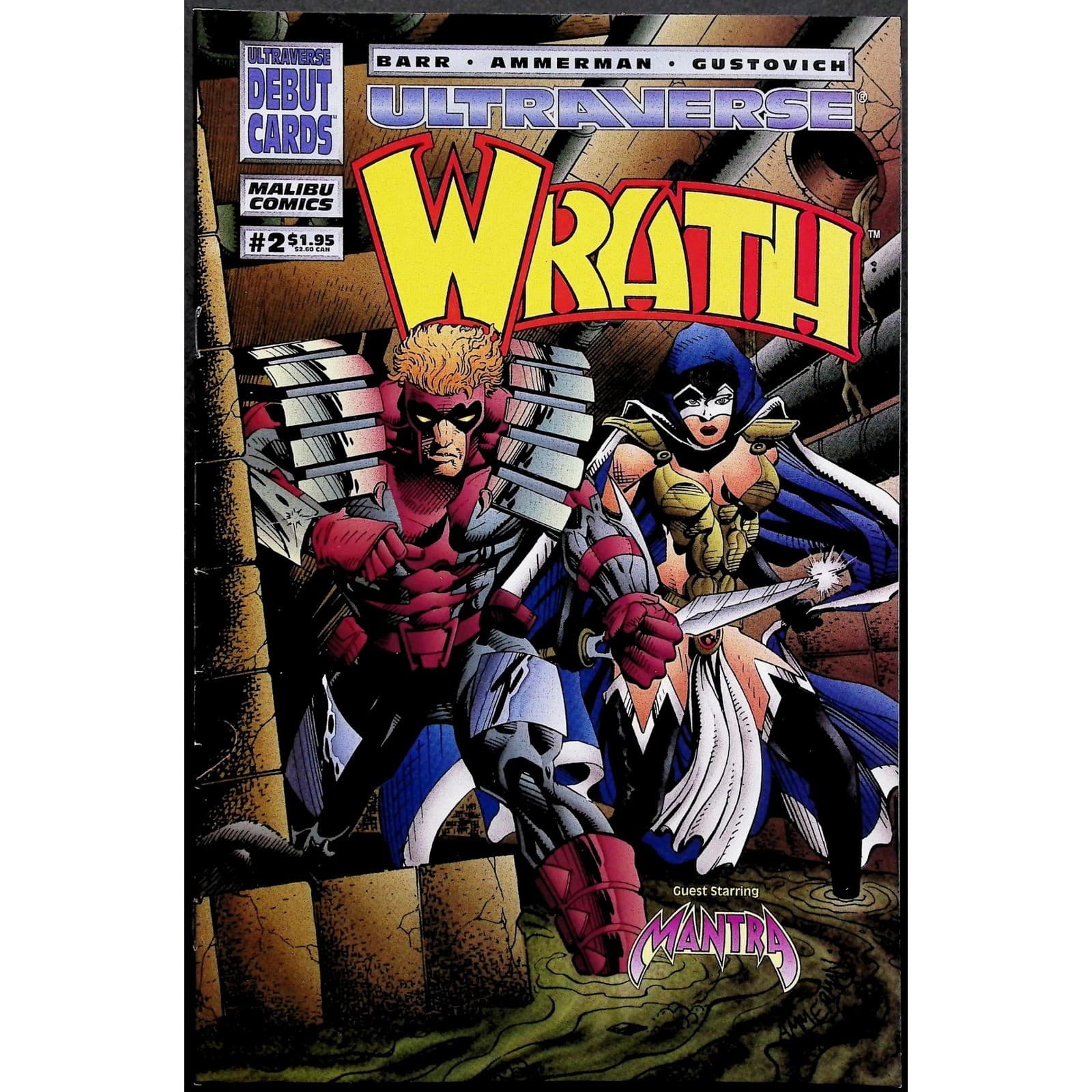 Wrath #1-5 Complete Set Malibu Ultraverse 1994 Mantra Freex Guest Appearances - Thumbnail 4