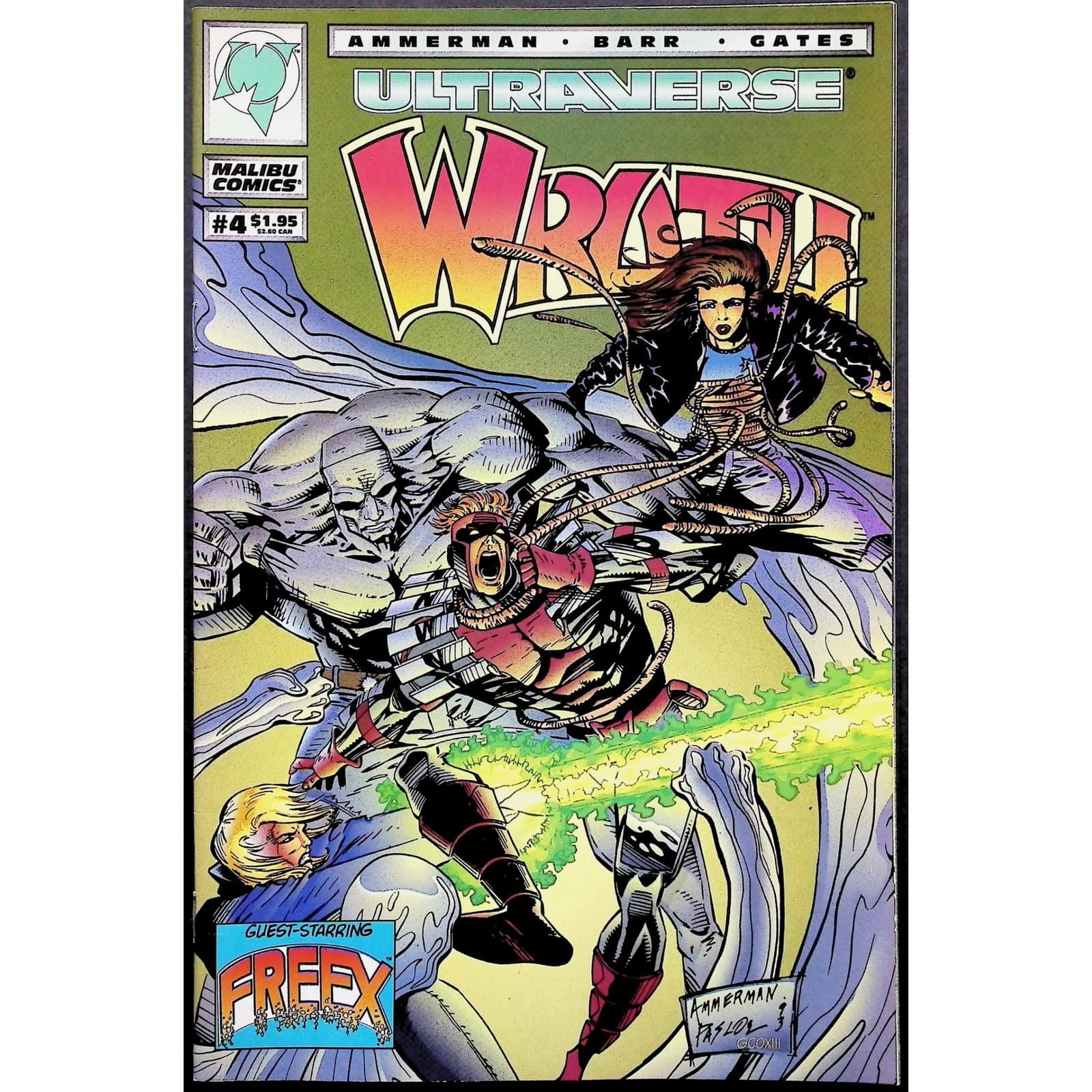 Wrath #1-5 Complete Set Malibu Ultraverse 1994 Mantra Freex Guest Appearances - Thumbnail 8