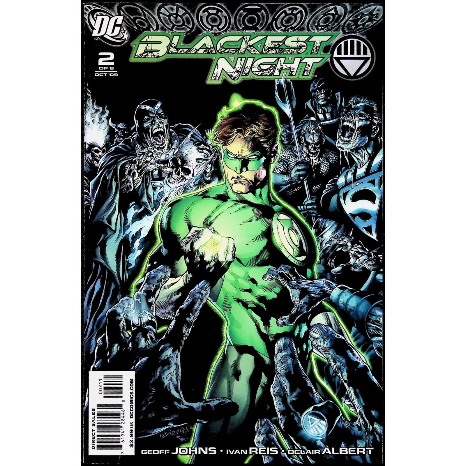 Blackest Night #1-2 Titans #1 Superman #1 DC 2009 NM 4-Comic Key Lot - Thumbnail 3