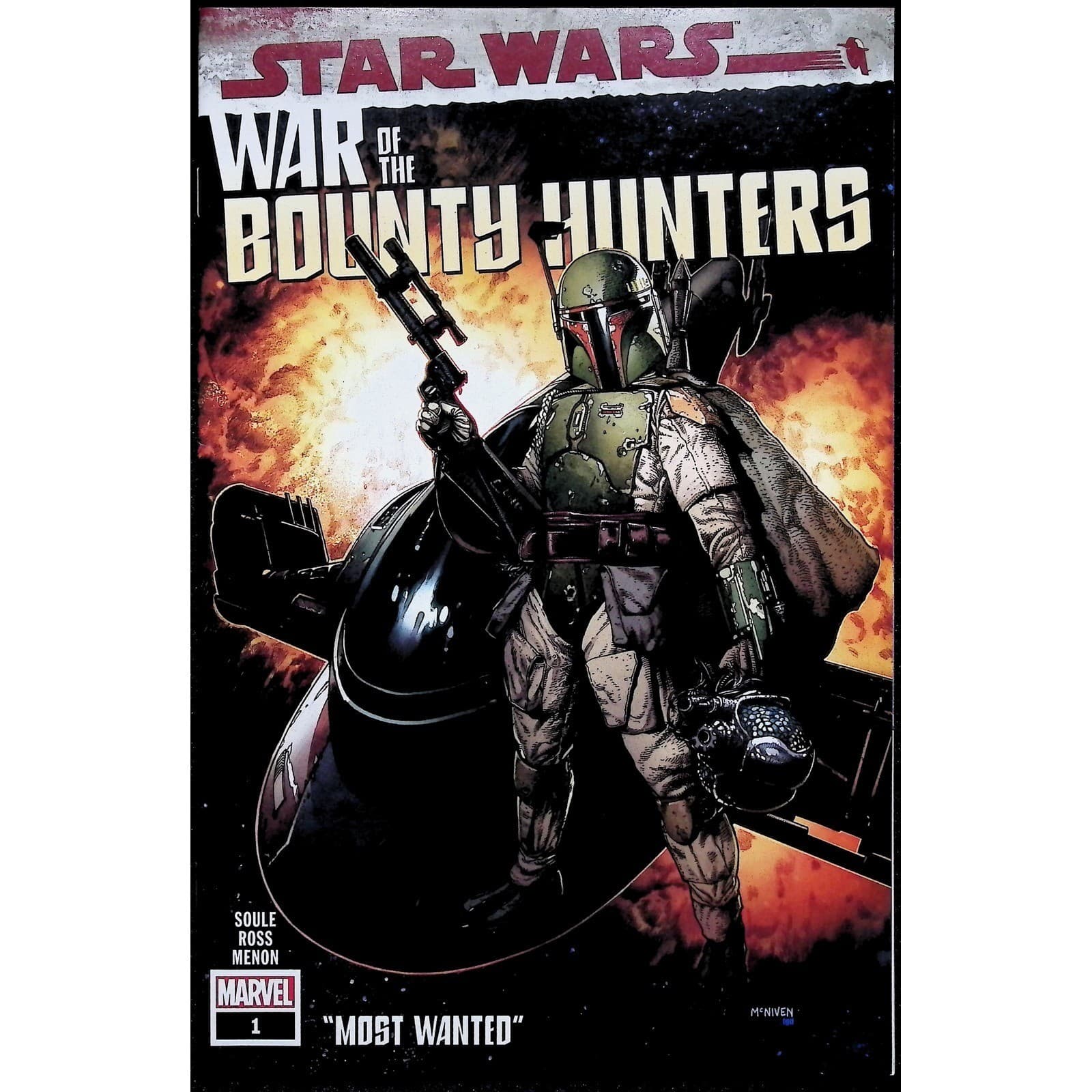 Star Wars War of the Bounty Hunters 4x Comic Lot #1 Jabba IG-88 Boushh Variant - Thumbnail 2