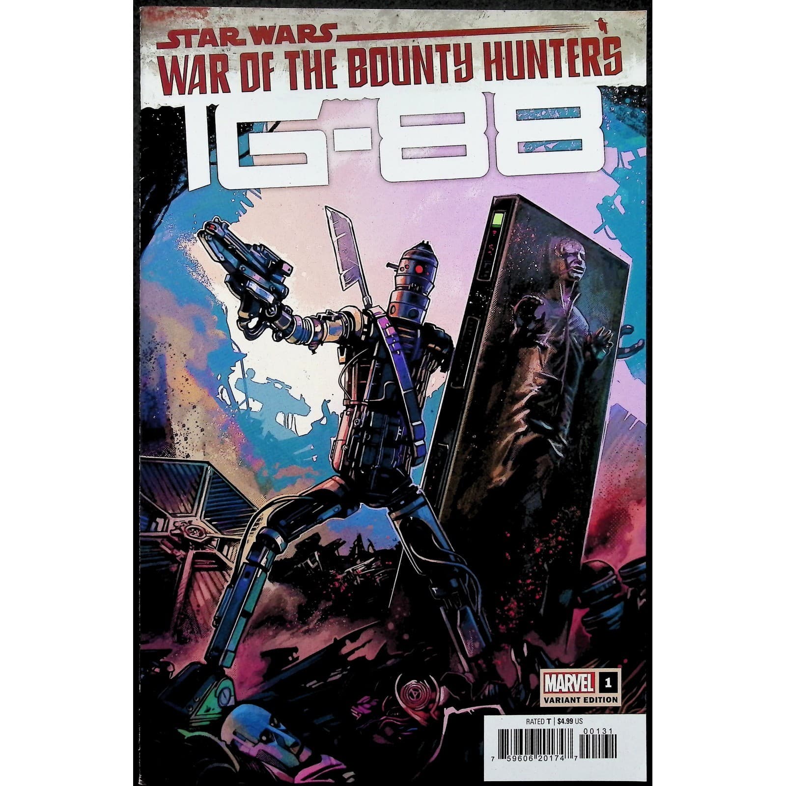 Star Wars War of the Bounty Hunters 4x Comic Lot #1 Jabba IG-88 Boushh Variant - Thumbnail 4