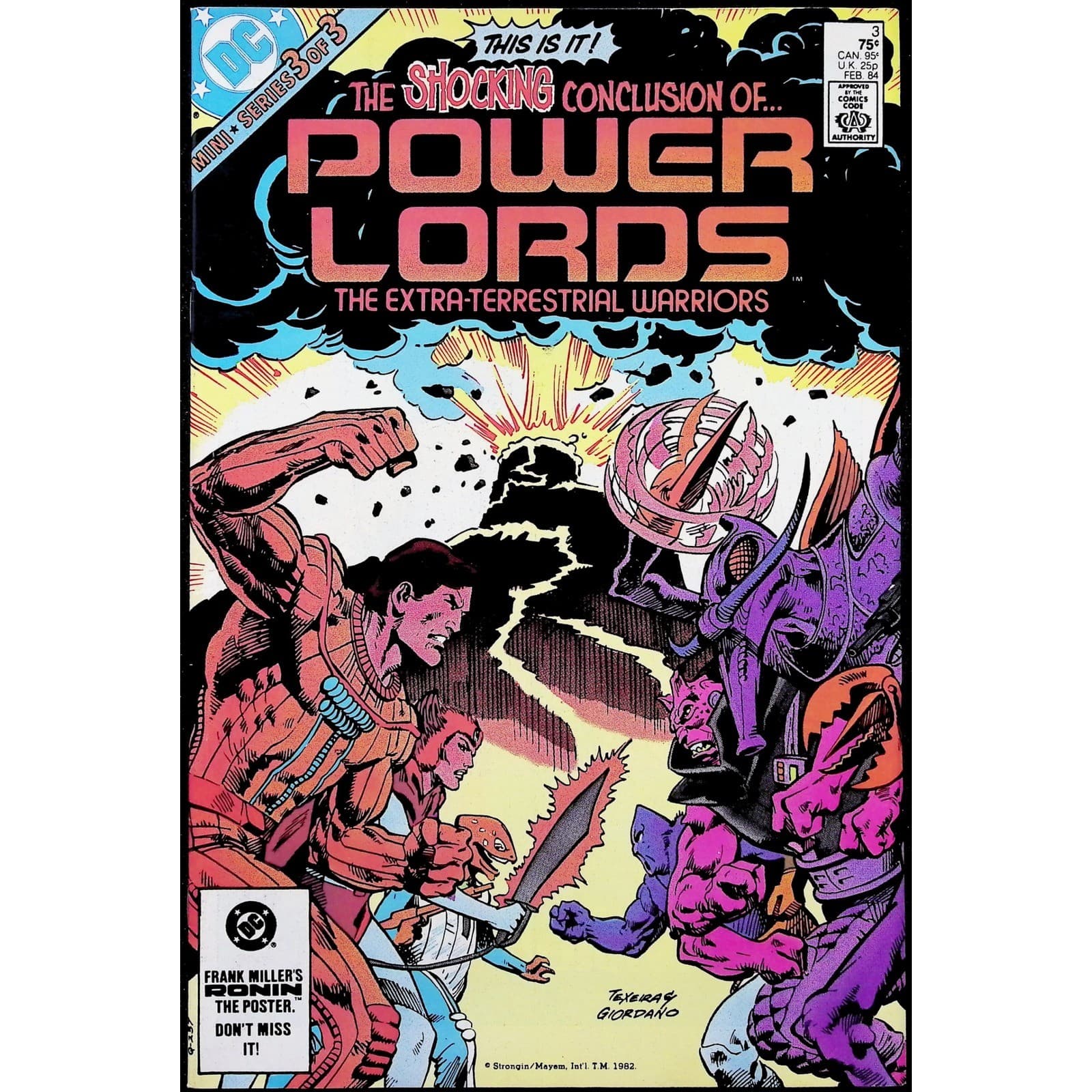 Power Lords #1 2 3 Complete Limited Series Mark Texeira DC Comics 1983 Lot - Thumbnail 4