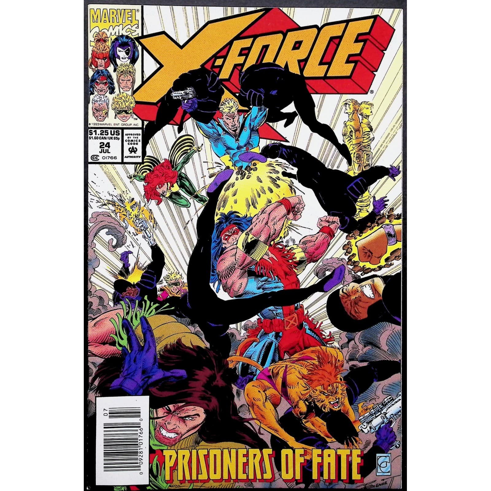 X-Force #1-18 #20-25 24x Comic Book Lot Deadpool Cable Fatal Attractions Marvel - Thumbnail 3