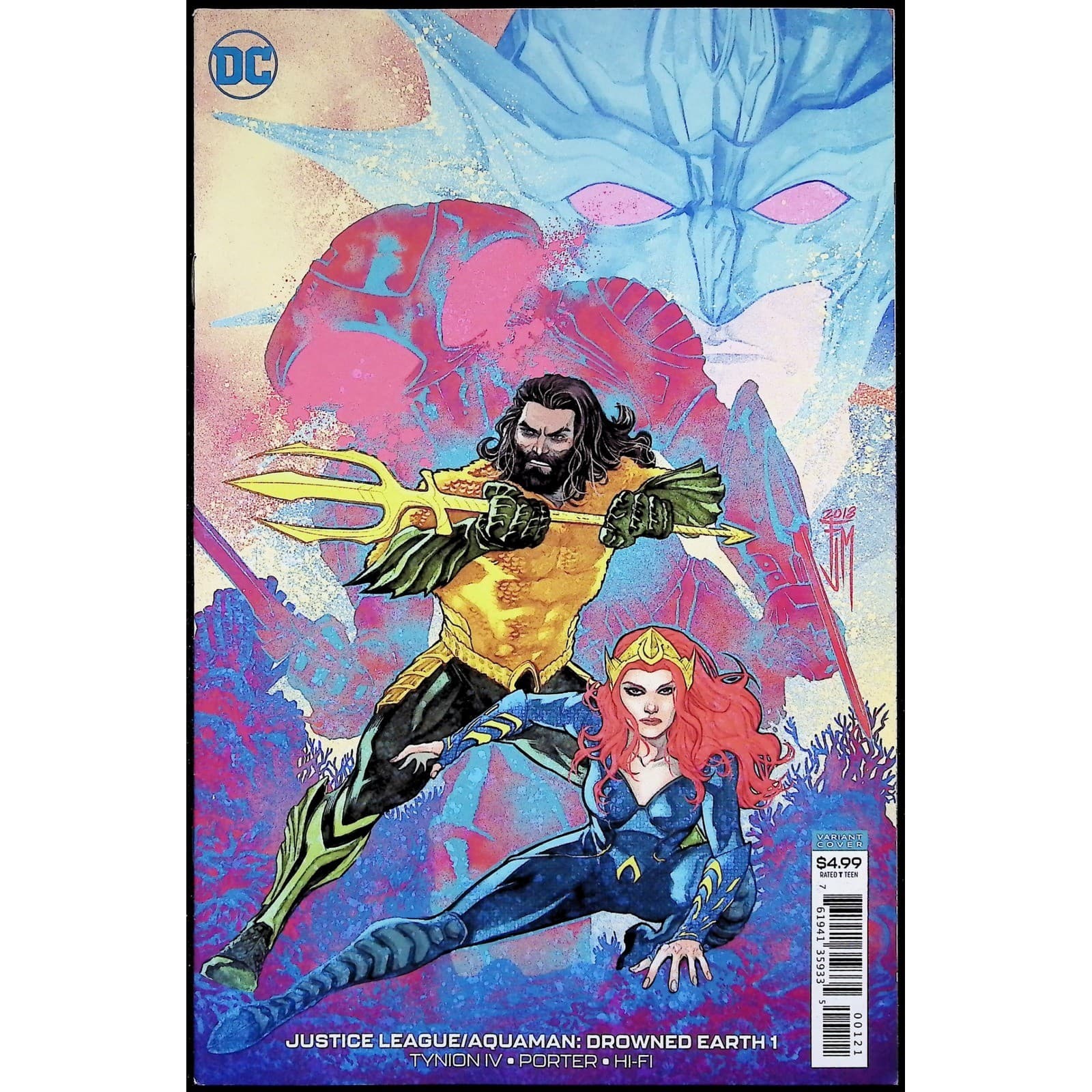 Justice League Aquaman Drowned Earth #1 Variant Lot 2018 Snyder Manapul 2x Lot - Thumbnail 3