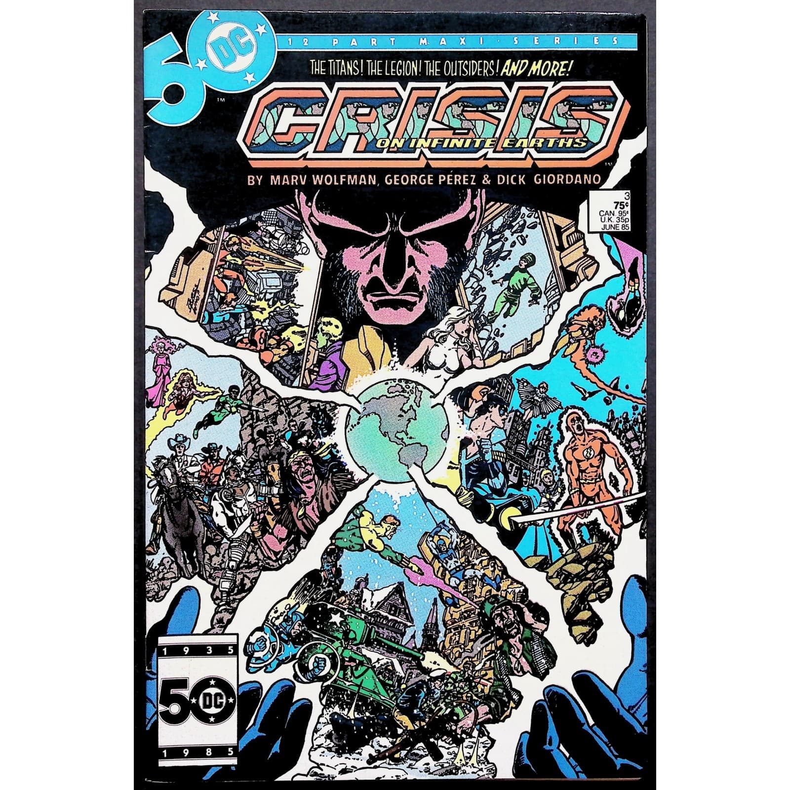 Crisis on Infinite Earths Comic Book Lot #1-4, 6, 11, 12 Index Newsstand - Thumbnail 4