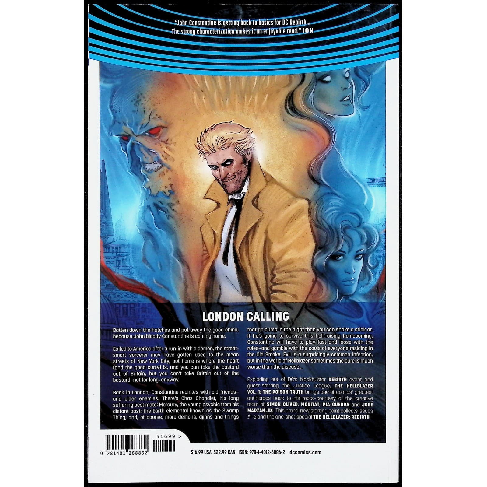 The Hellblazer Vol 1 Poison Truth TPB DC Rebirth Simon Oliver Moritat NM - Thumbnail 2