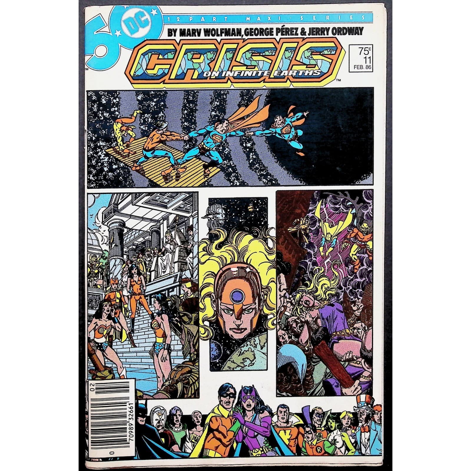 Crisis on Infinite Earths Comic Book Lot #1-4, 6, 11, 12 Index Newsstand - Thumbnail 17