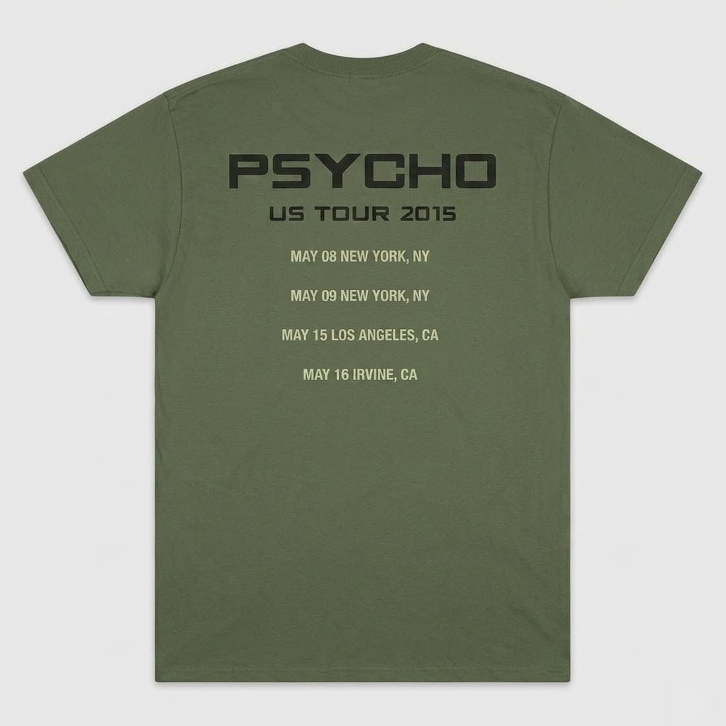 Vintage Muse Psycho Fanclub NYC Concert Tour 2XL T-shirt XXL 2015 RARE - Thumbnail 3