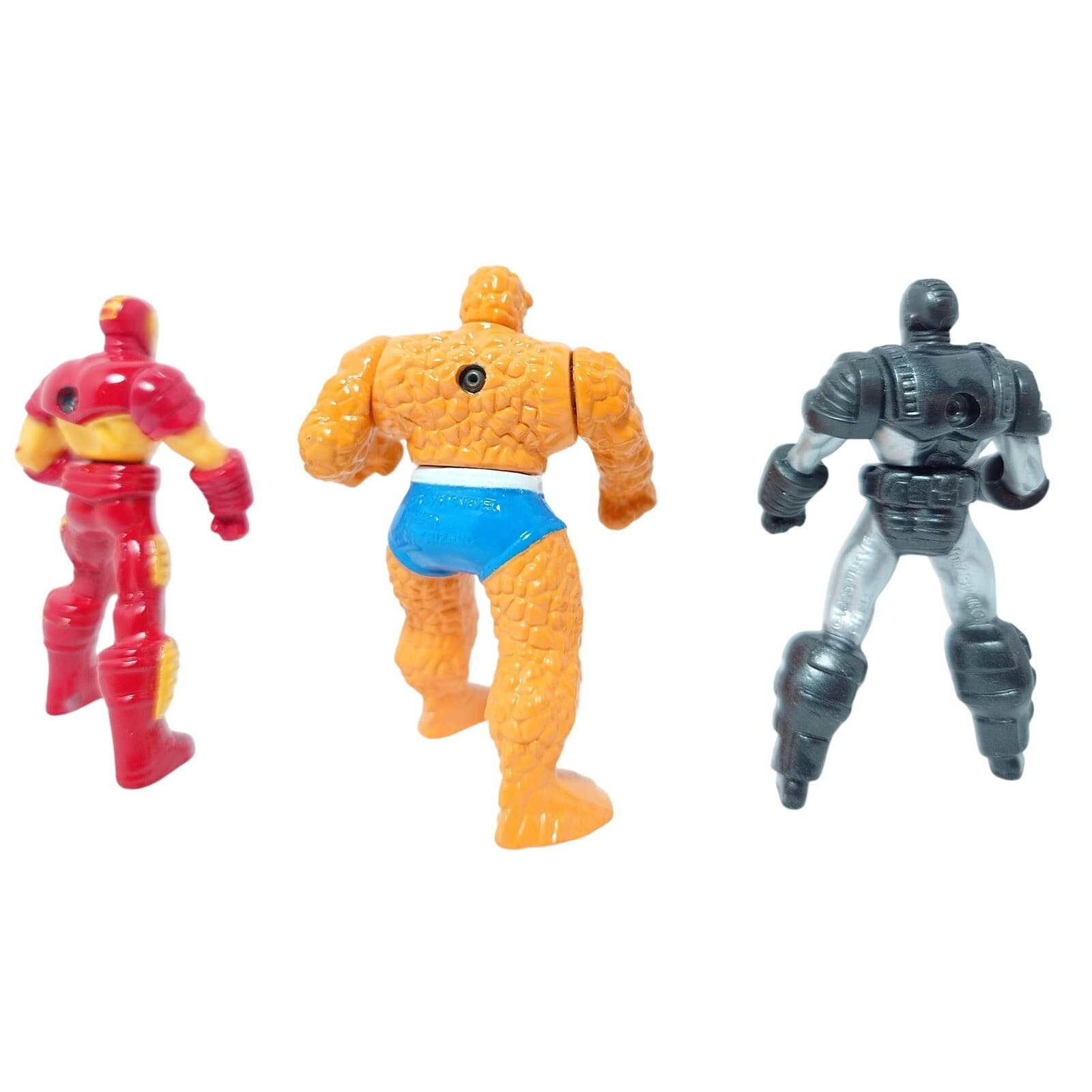 1995 Marvel Die-Cast Mini Figures Lot Iron Man Thing War Machine - Thumbnail 5