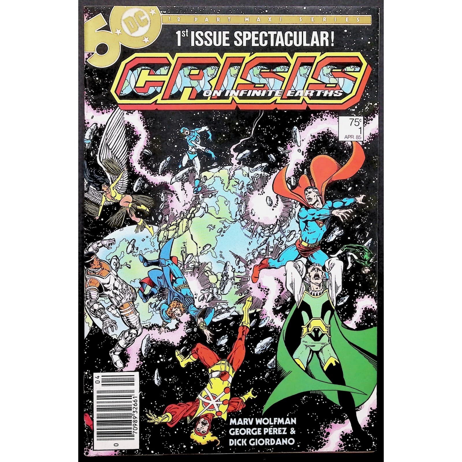 Crisis on Infinite Earths Comic Book Lot #1-4, 6, 11, 12 Index Newsstand - Thumbnail 2