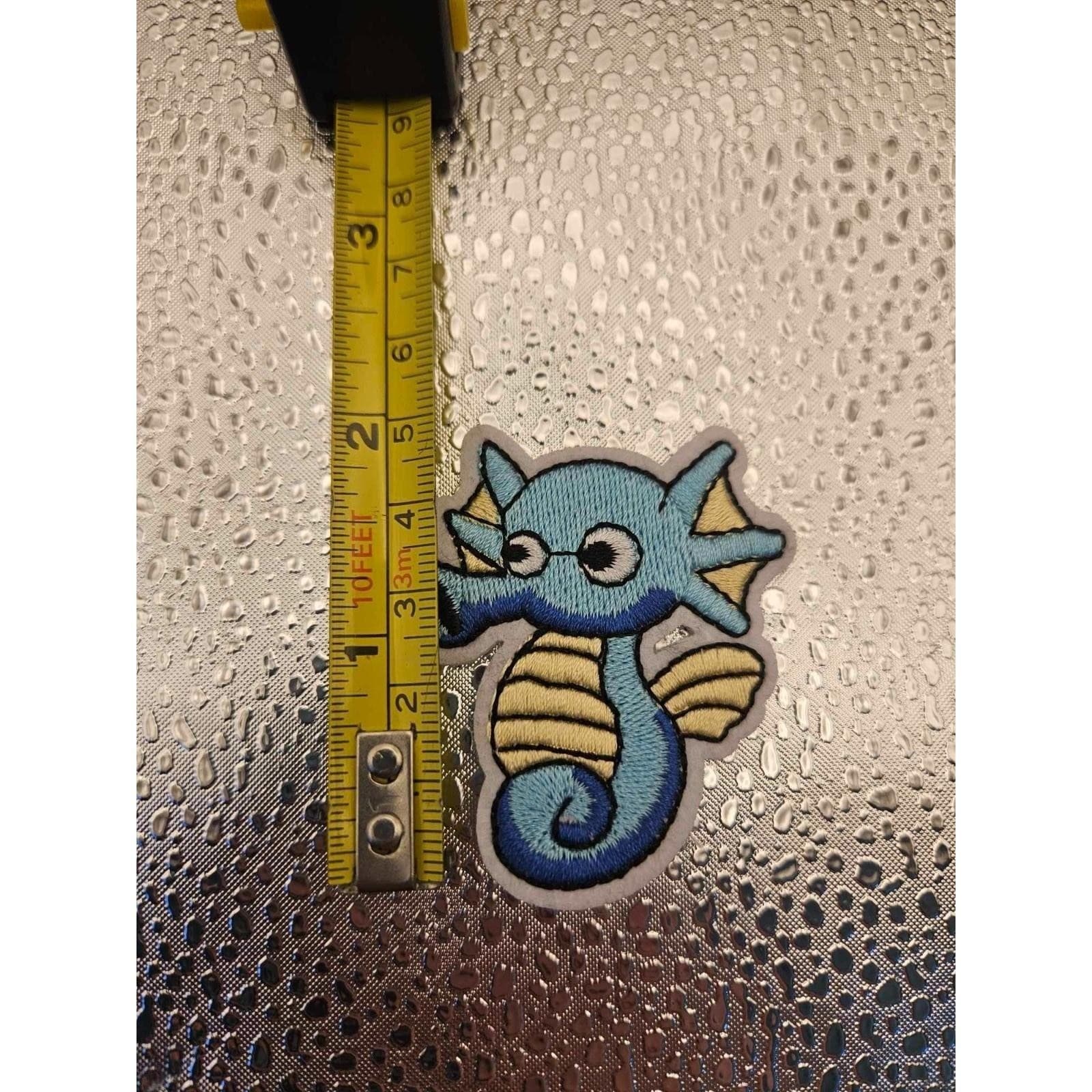 Pokemon Horsea Iron/Sew ON Patch Cloth Patch Sew Applique 1.5 x1.5 - Thumbnail 3