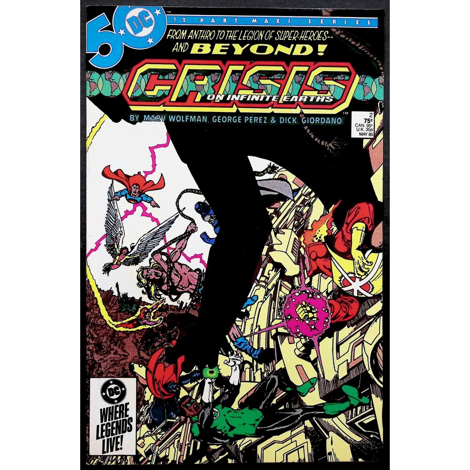 Crisis on Infinite Earths Comic Book Lot #1-4, 6, 11, 12 Index Newsstand - Thumbnail 6