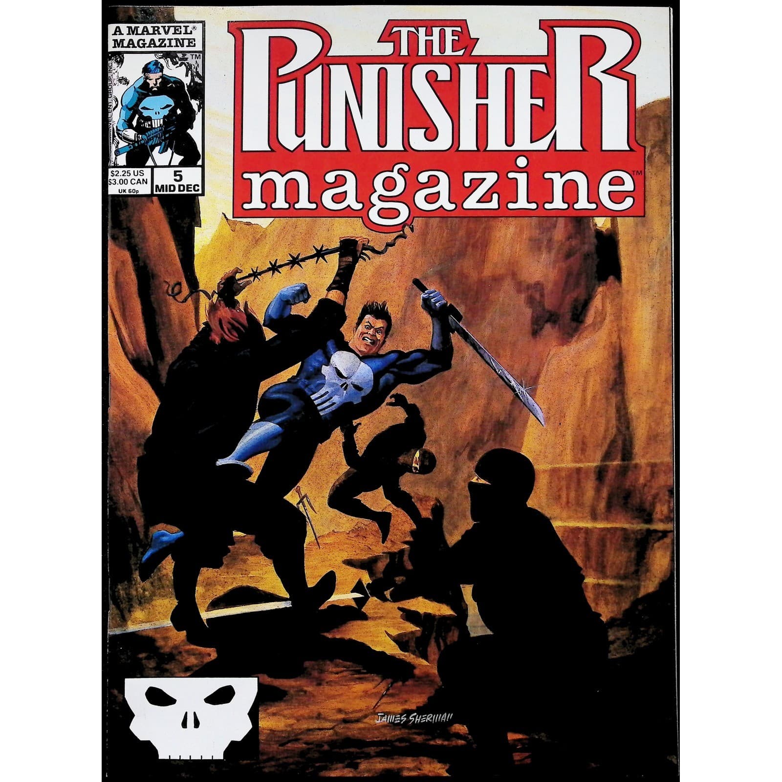 The Punisher Magazine #2 3 5 6 Marvel Comic Magazine Lot 1989 4x Comic Lot - Thumbnail 4