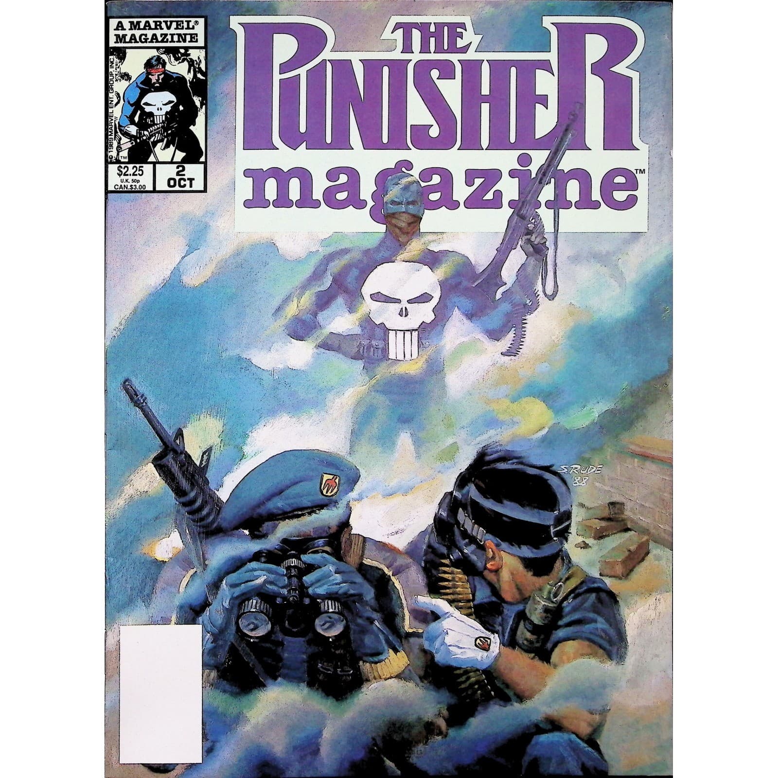 The Punisher Magazine #2 3 5 6 Marvel Comic Magazine Lot 1989 4x Comic Lot - Thumbnail 2