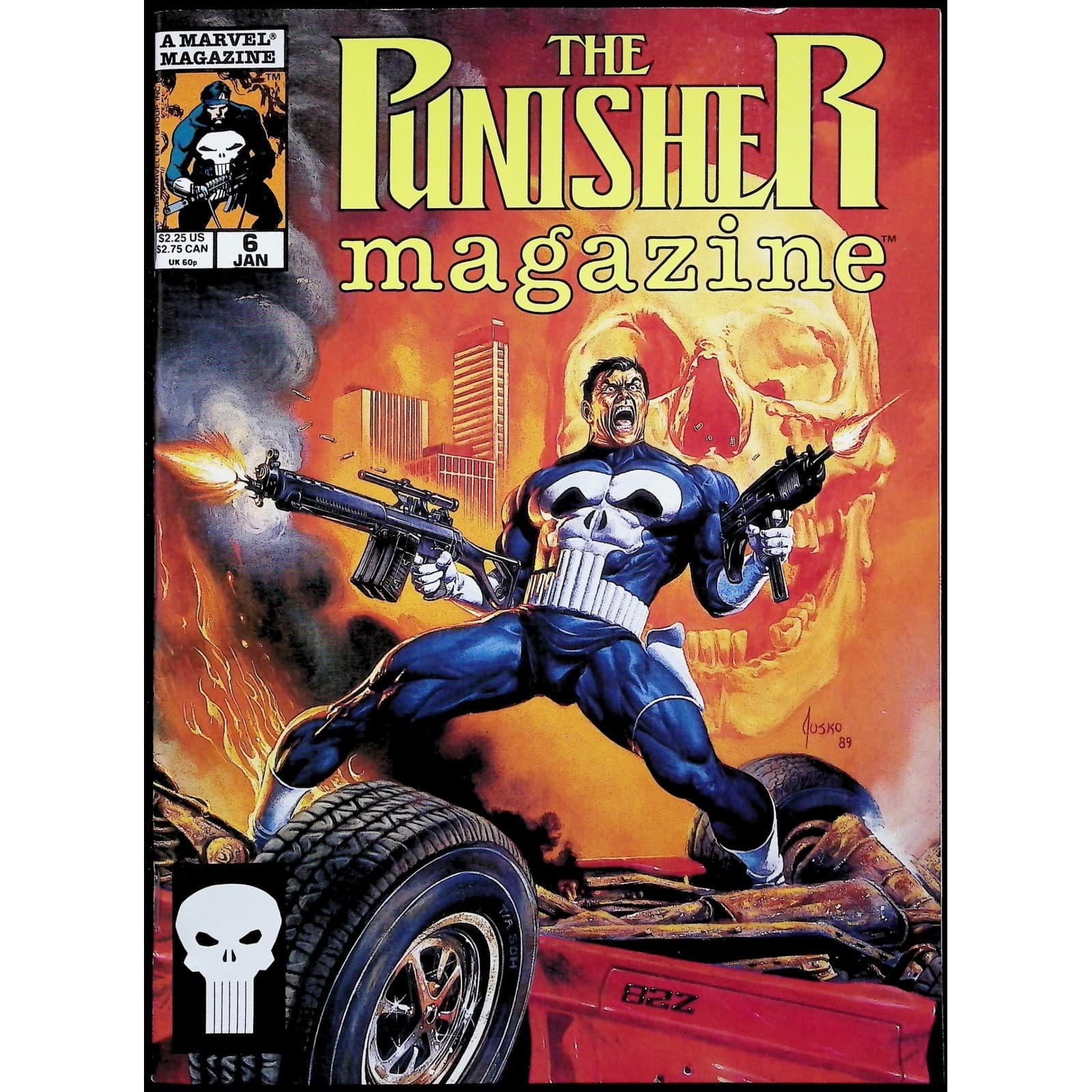 The Punisher Magazine #2 3 5 6 Marvel Comic Magazine Lot 1989 4x Comic Lot - Thumbnail 5