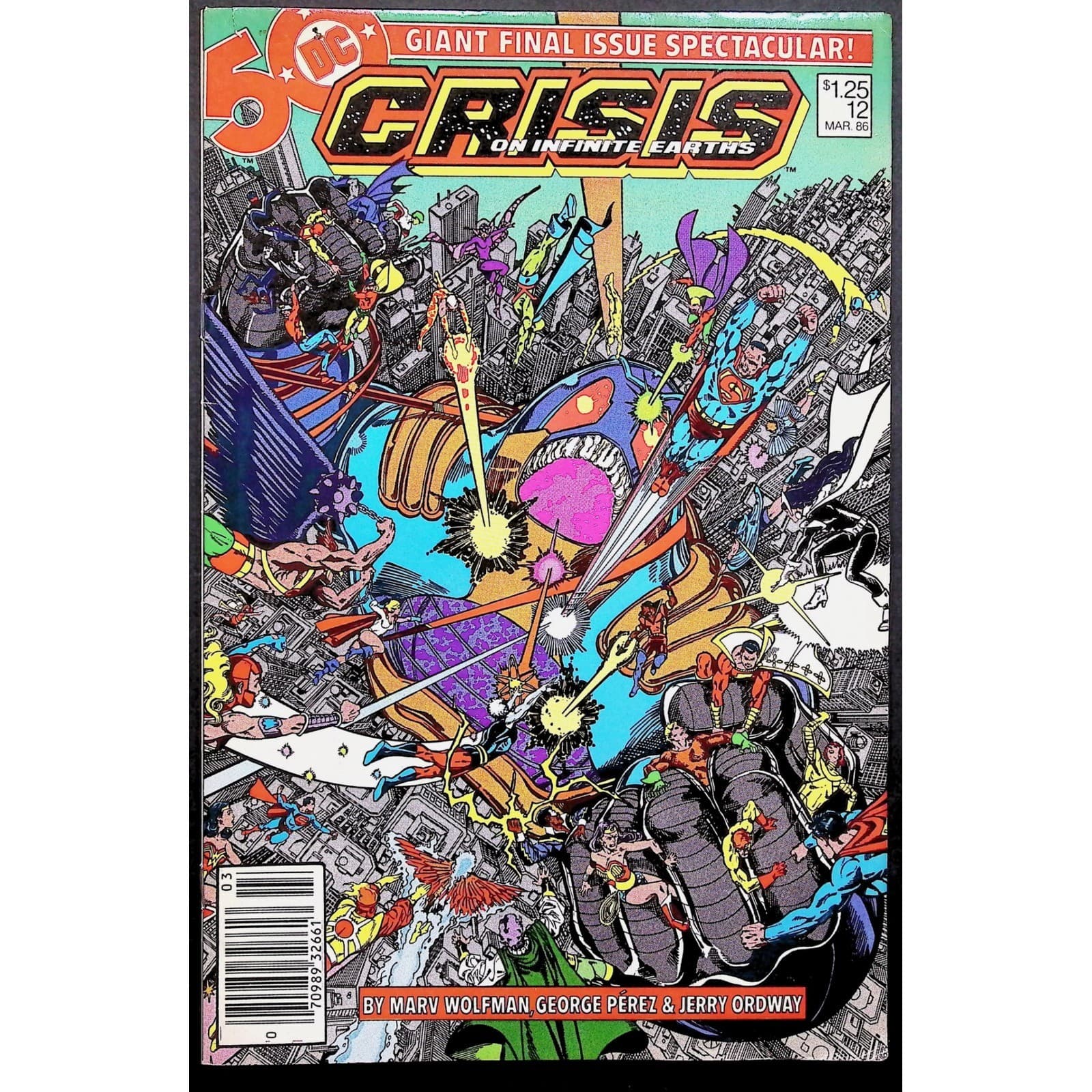 Crisis on Infinite Earths Comic Book Lot #1-4, 6, 11, 12 Index Newsstand - Thumbnail 12