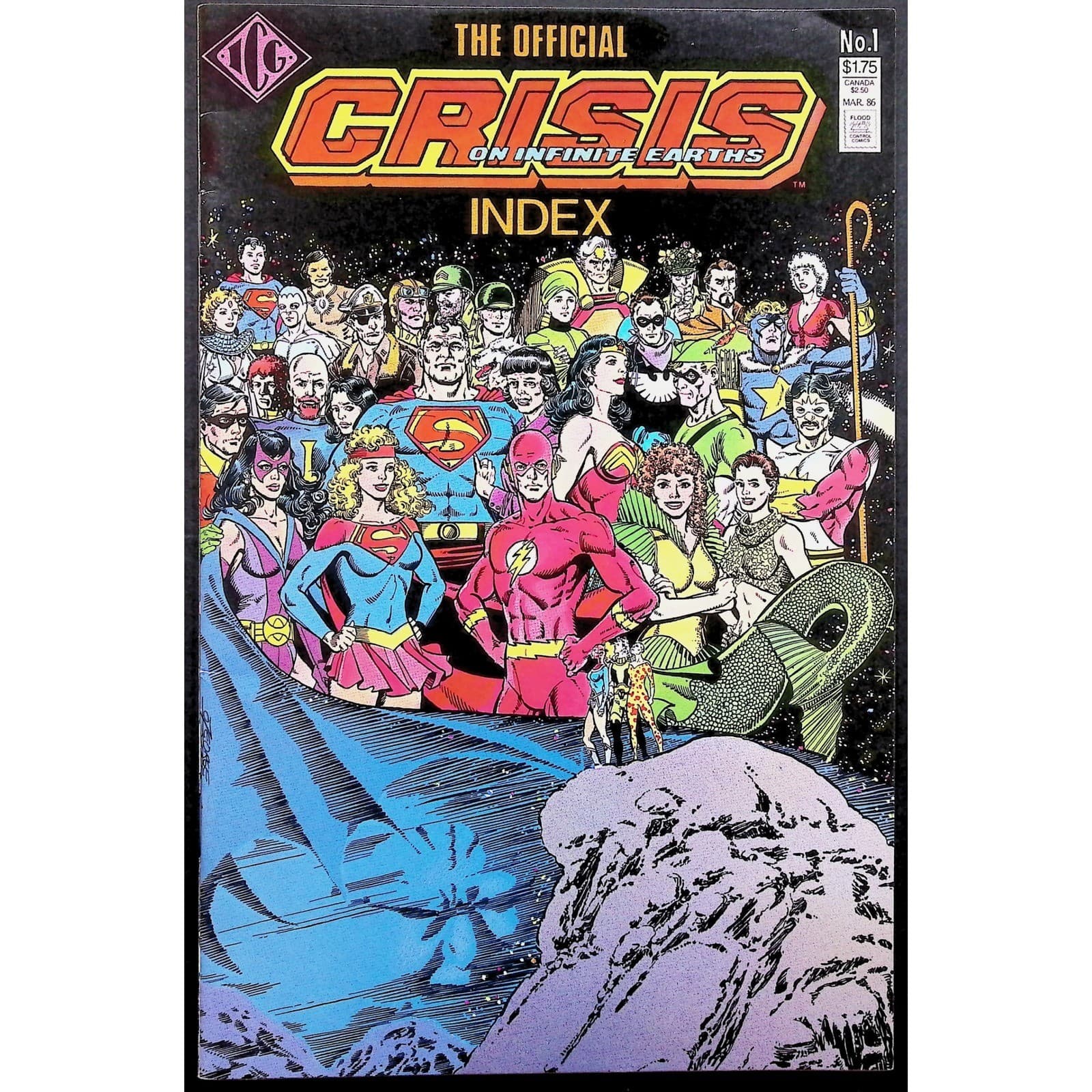 Crisis on Infinite Earths Comic Book Lot #1-4, 6, 11, 12 Index Newsstand - Thumbnail 15