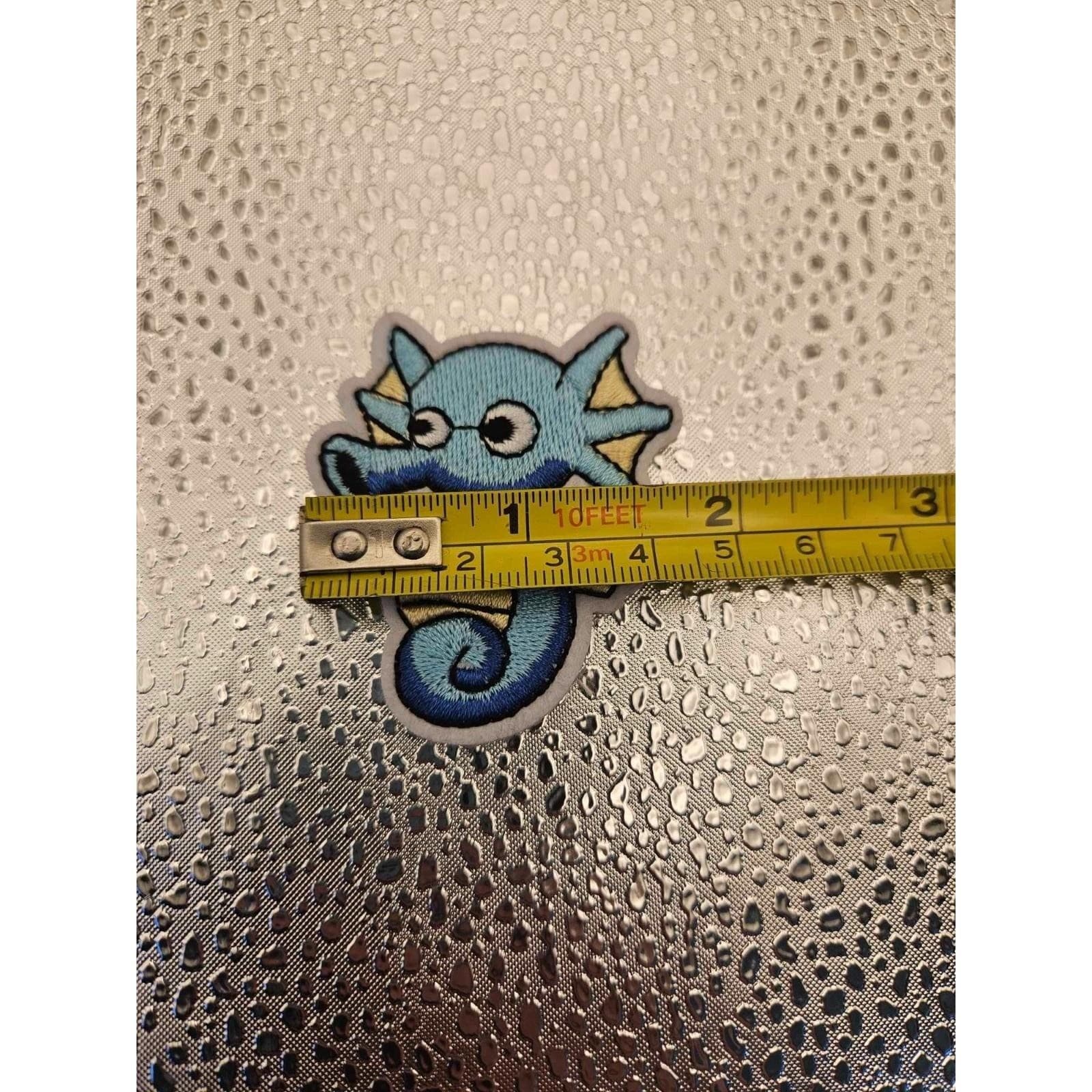 Pokemon Horsea Iron/Sew ON Patch Cloth Patch Sew Applique 1.5 x1.5 - Thumbnail 2