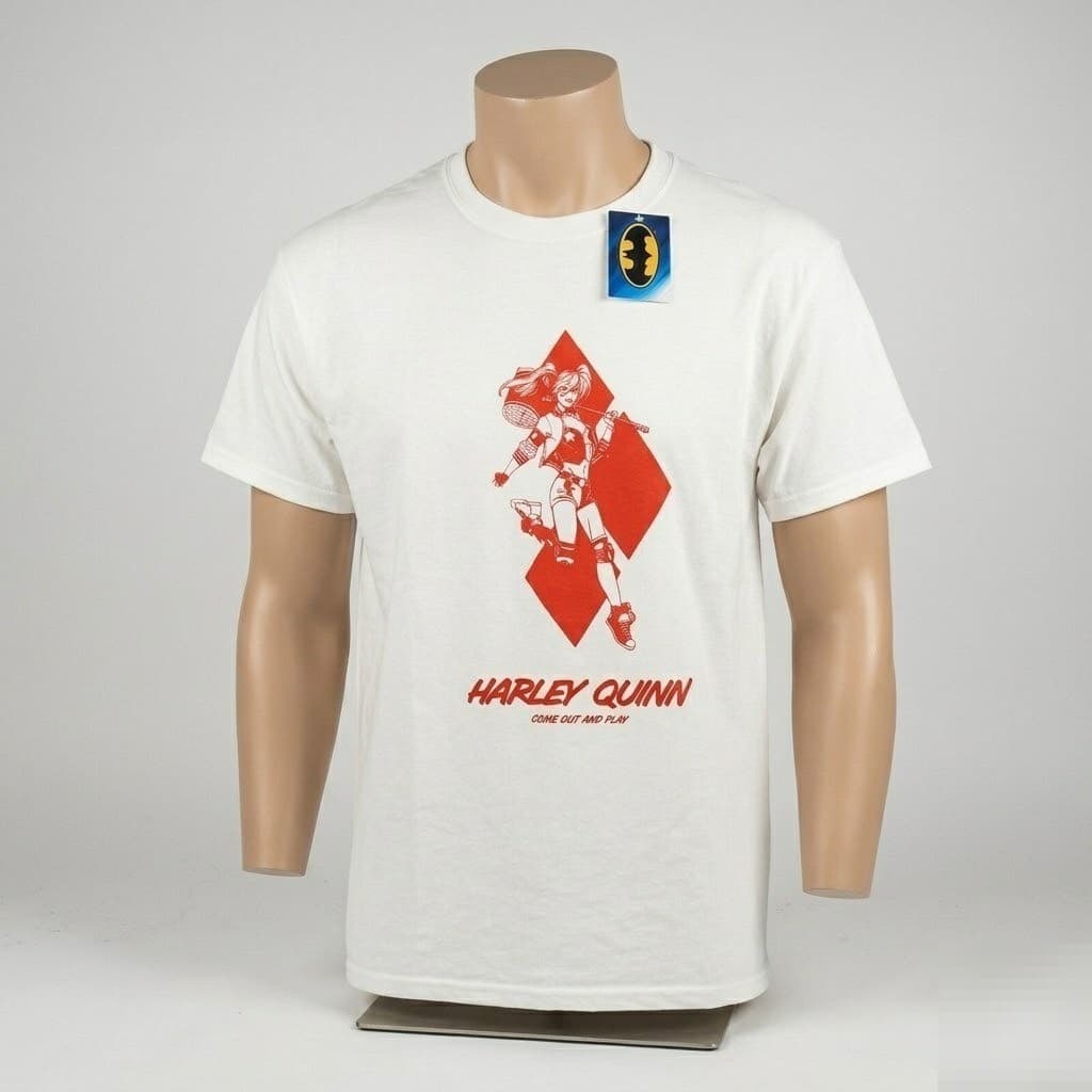 DC Comics HARLEY QUINN T-shirt Men's 3XL XXXL New With Tag White - Thumbnail 2