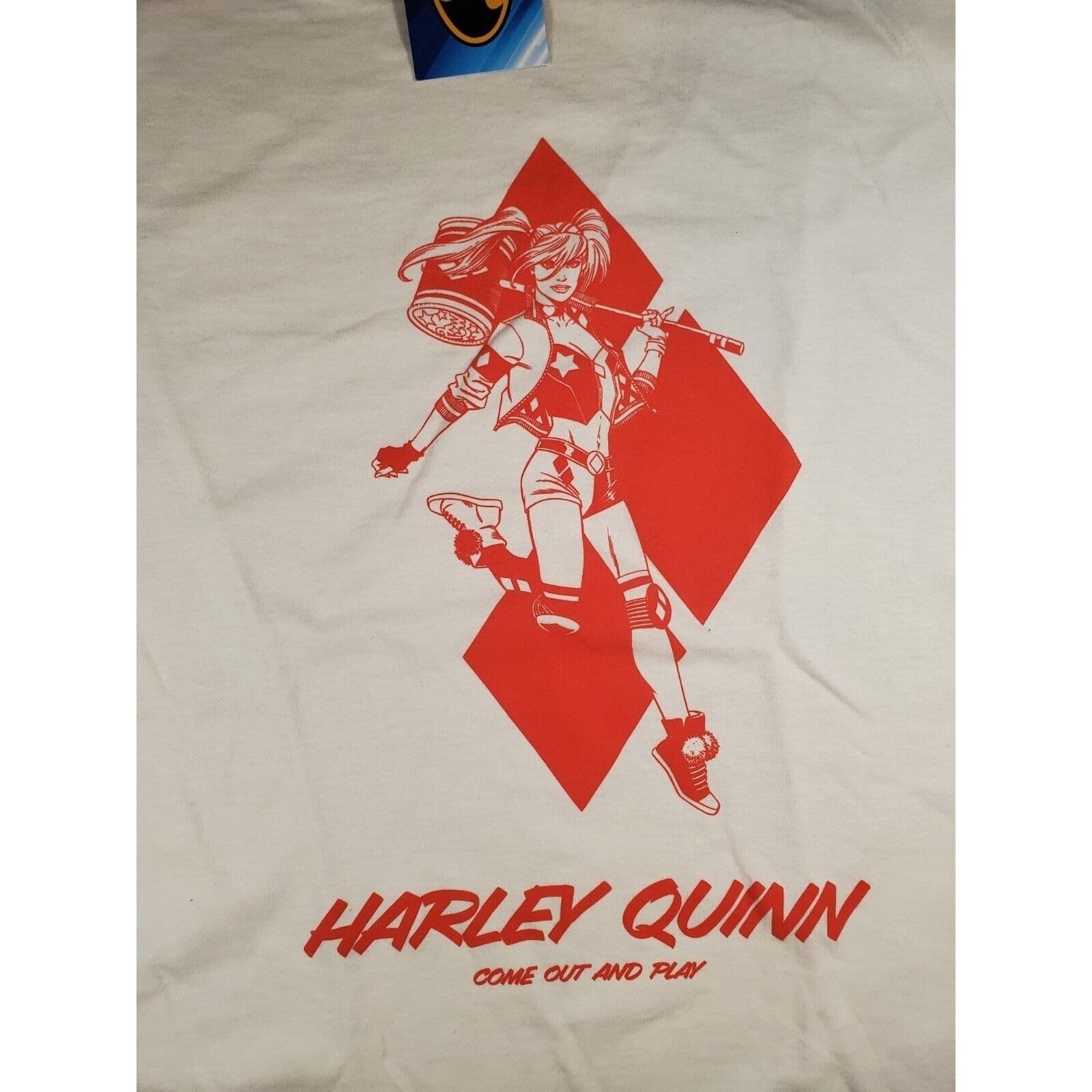 DC Comics HARLEY QUINN T-shirt Men's 3XL XXXL New With Tag White - Thumbnail 3