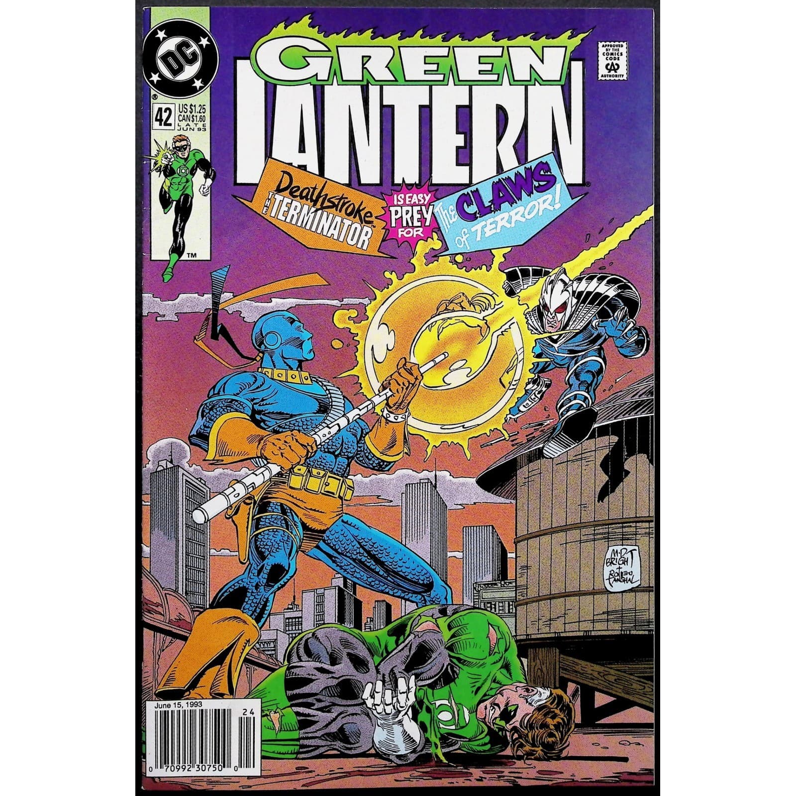 Green Lantern 38 41 42 & Emerald Dawn II 4 5x Newsstand Lot Deathstroke Strange - Thumbnail 2